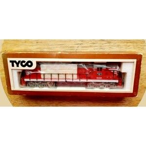 Mantua Tyco Burlington Route #502 EMD Locomotive Train Engine RED W/Original Box